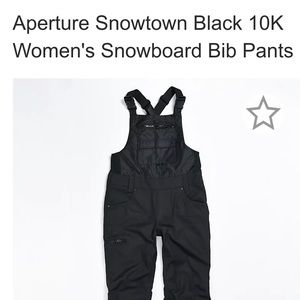 Aperture snowboarding bib